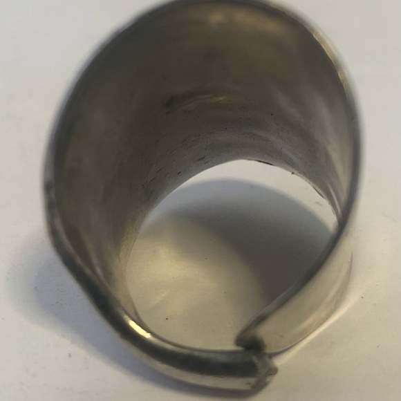 Waited For Silver Plated Spoon Ring, Handcrafted. 1 Of 1. Size 8 - Picture 11 of 13